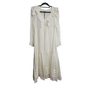 Sea New York Smocked Midi Dress Size 10